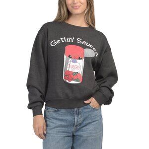 PACIFIC & CO Dark Grey Gettin Sauced Sweatshirt